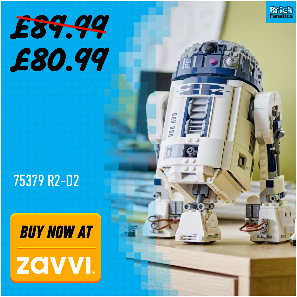 LEGO Star Wars 75379 R2 D2 Zavvi deal card 10 off
