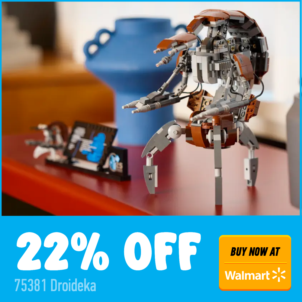 LEGO Star Wars 75381 Droideka Walmart 22 off deal card