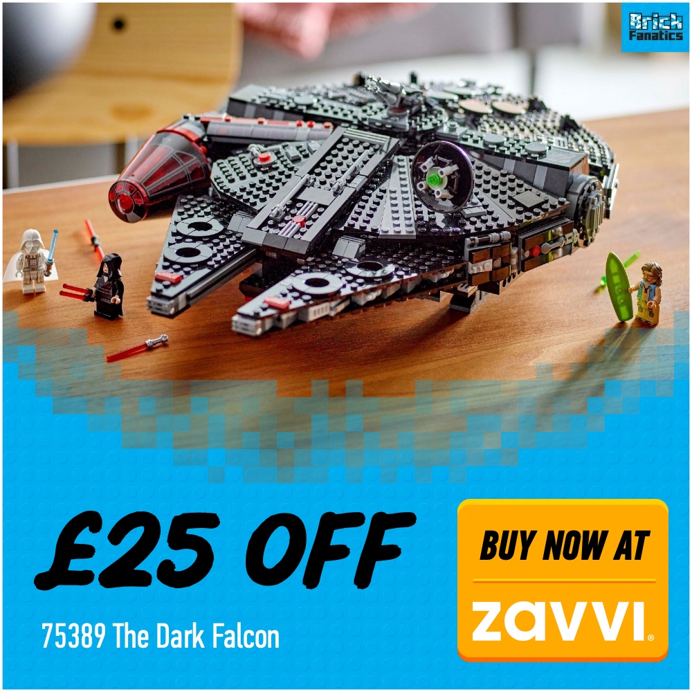 LEGO Star Wars 75389 The Dark Falcon Zavvi deal card 25 off