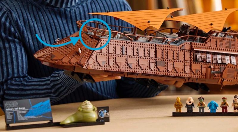 LEGO Star Wars 75397 Jabbas Sail Barge broken railing featured