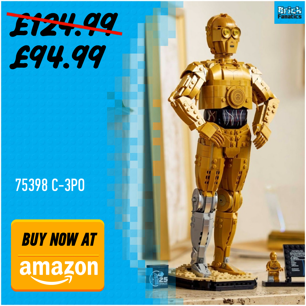 LEGO Star Wars 75398 C 3PO Amazon deal card