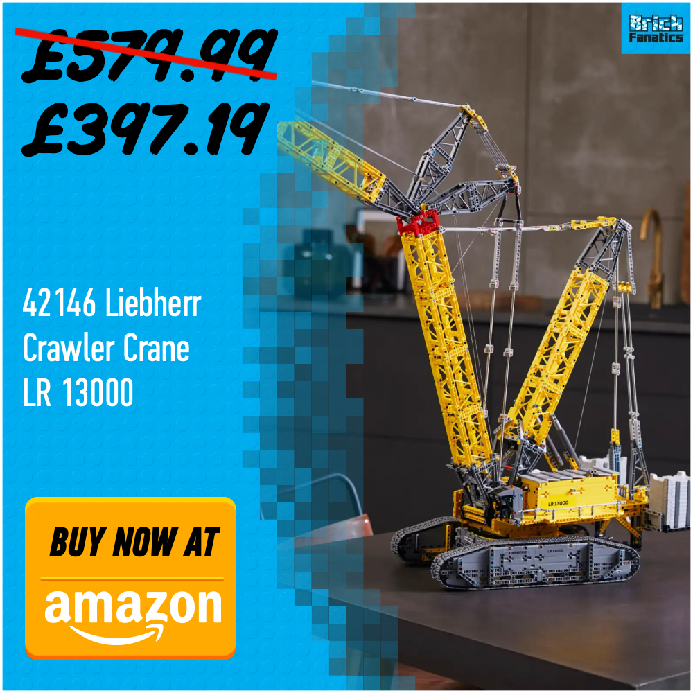 LEGO Technic 42146 Liebherr Crawler Crane LR 13000 Amazon deal card 3