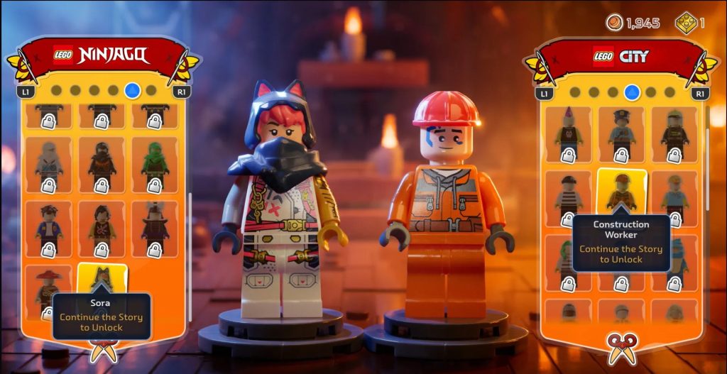 Outfit customisation in Lego Horizon Adventures include outfits from other Lego brands like Ninjago and City 1024x527