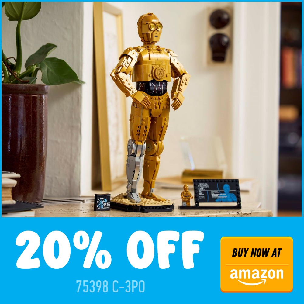 lego 75398 c 3po 20 off amazon deal card