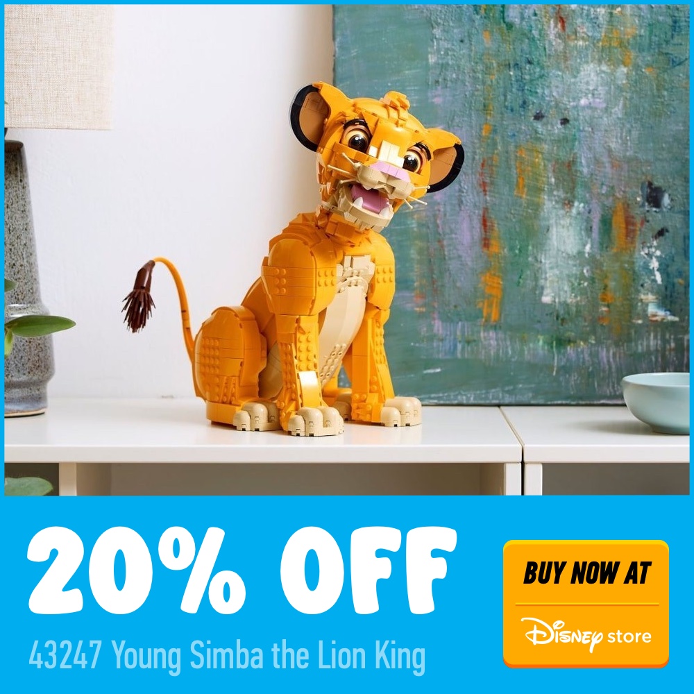 DISNEY CTA DEAL SQUARE BLUE 43247 Young Simba the Lion King