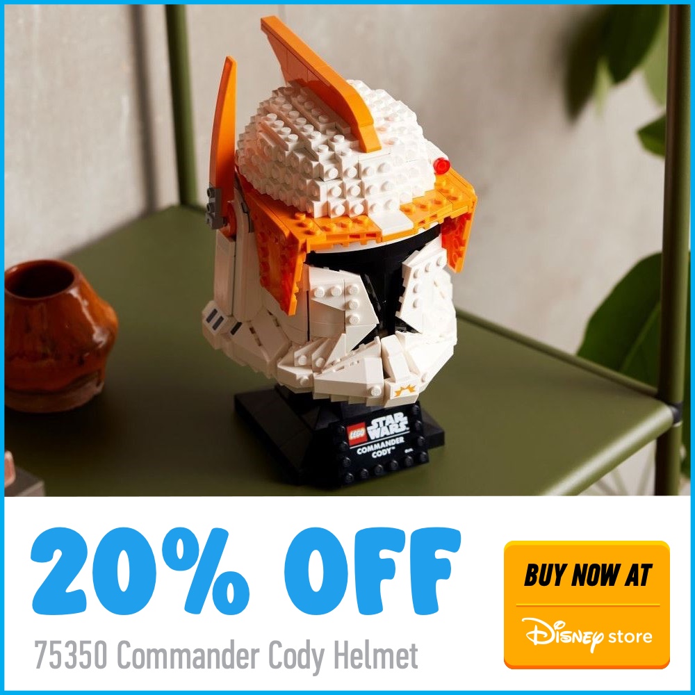 DISNEY CTA DEAL SQUARE WHITE 75350 Commander Cody Helmet