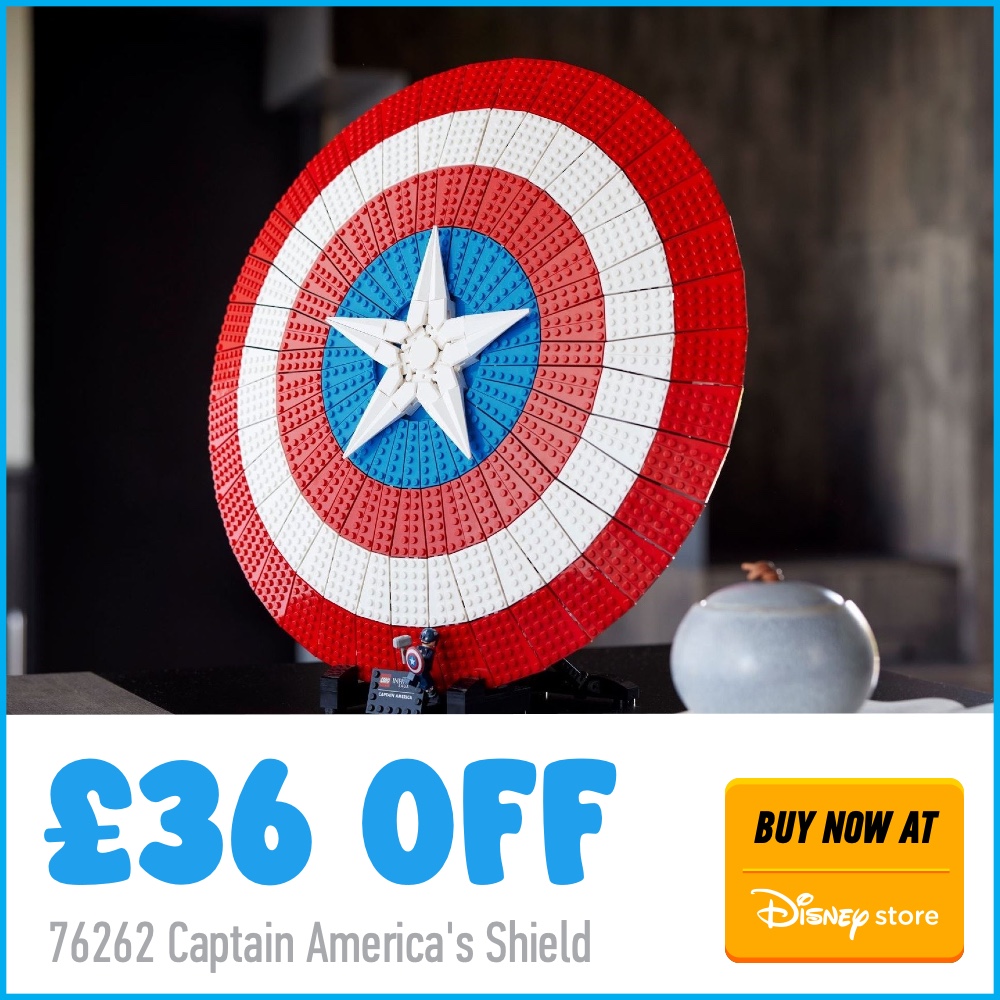 DISNEY CTA DEAL SQUARE WHITE 76262 Captain Americas Shield