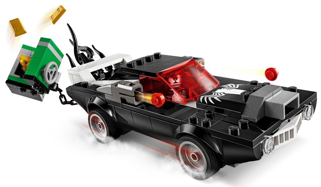 Klocki LEGO Super Heroes Spider Man kontra muscle car Venoma 76309 auto 1024x596