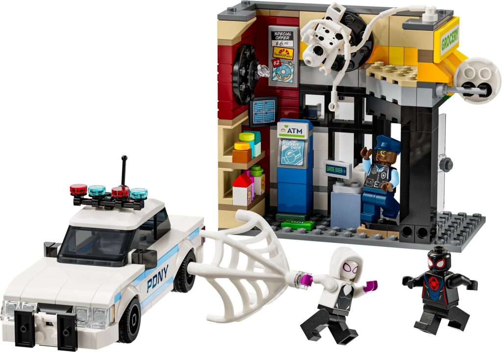 LEGO 76311 Marvel Multiwersum Miles Morales kontra Spot zestaw1 1024x719