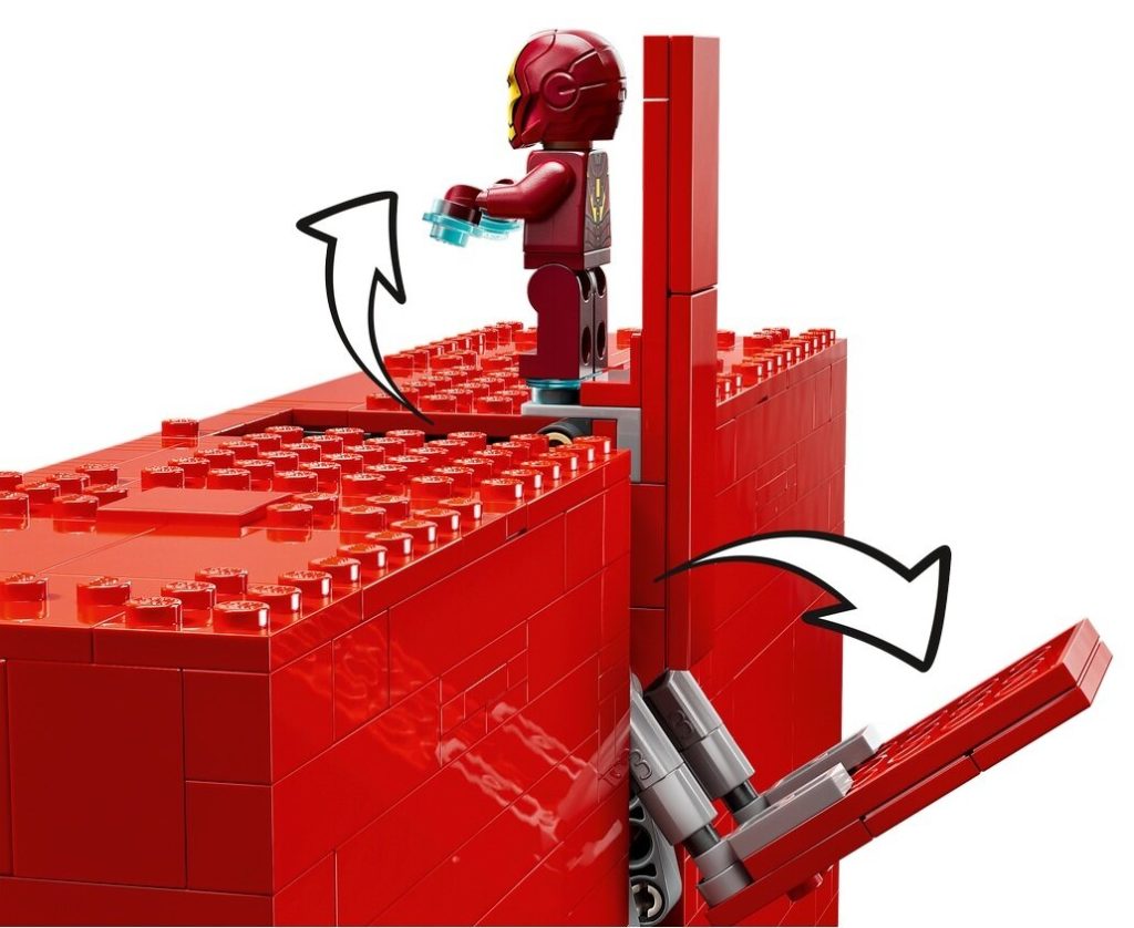 LEGO 76313 Marvel Logo MARVEL z minifigurkami kadr 2 1024x838