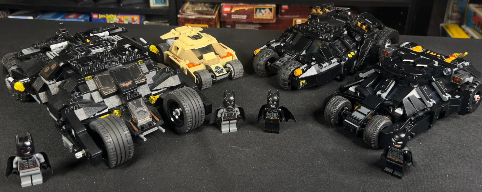 Comparing Nearly Two Decades Of LEGO Batman Tumbler Builds