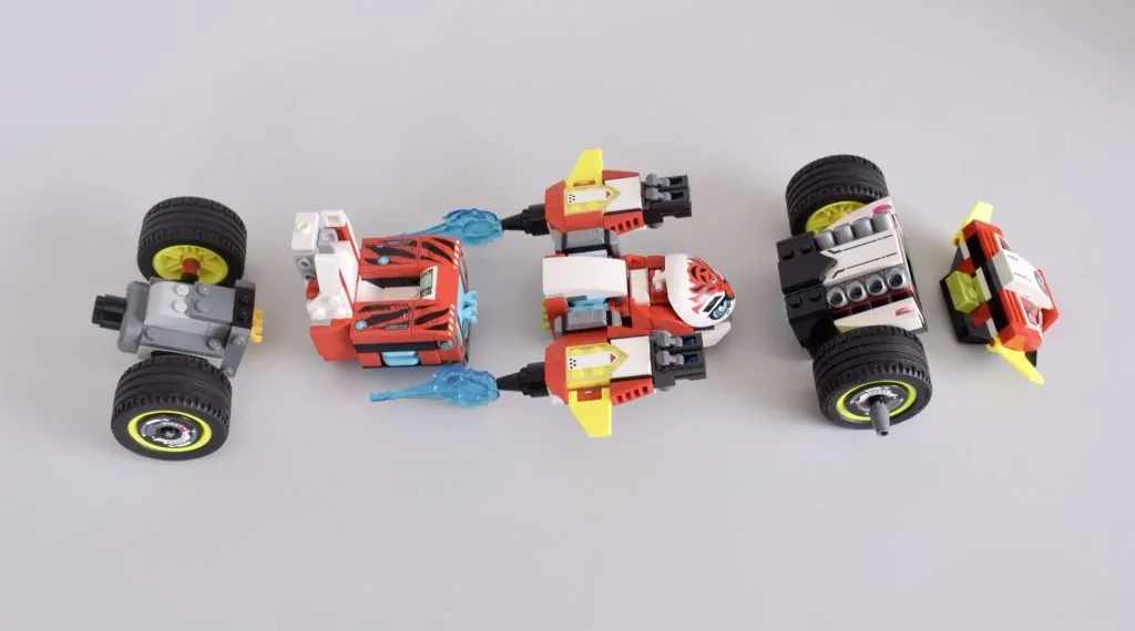 LEGO 71497 Cooper's Tiger Mech & Zero's Hot Rod Car review