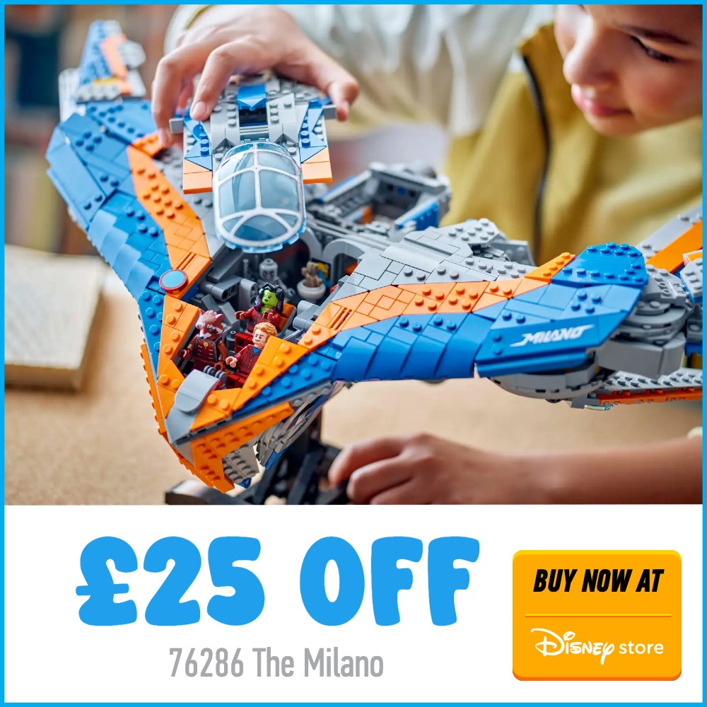 LEGO Marvel 76286 Disney Store deal card