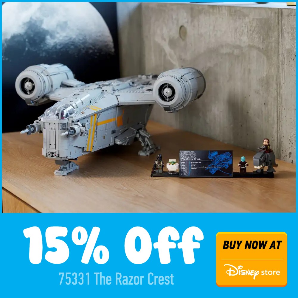 LEGO Star Wars 75331 Disney Store deal card