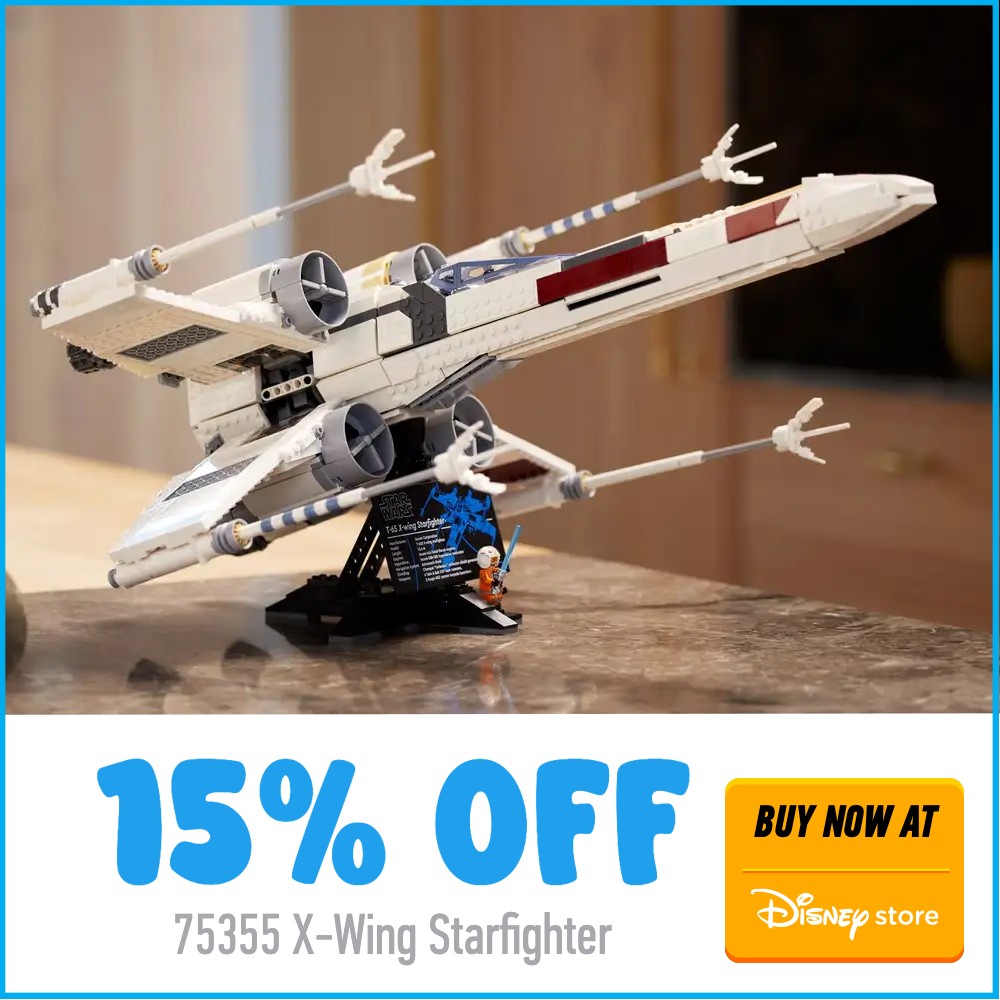 LEGO Star Wars 75355 Disney Store deal card