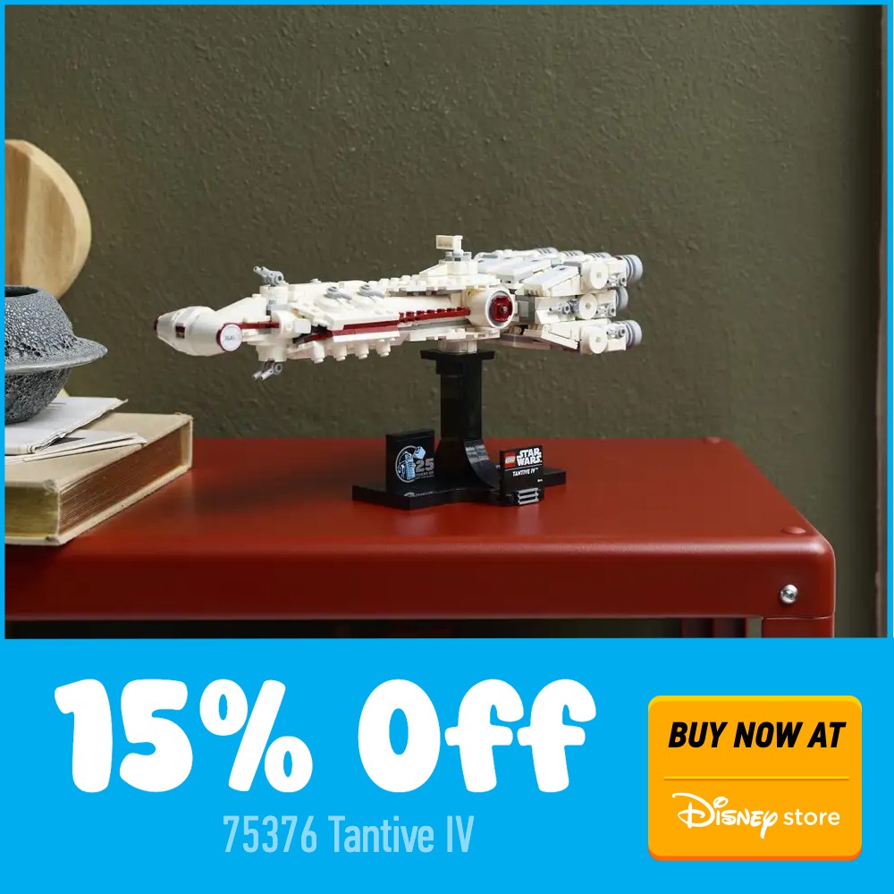 LEGO Star Wars 75376 Disney Store deal card