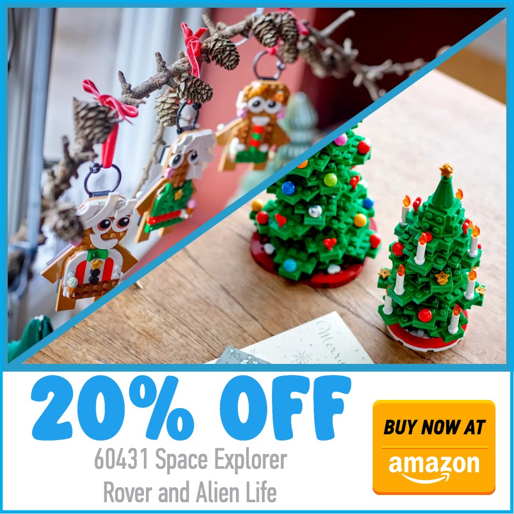 LEGO festive Amazon deal card