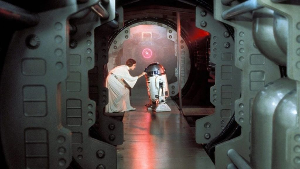Star Wars R2 D2 Princess Leia Death Star plans 1024x576