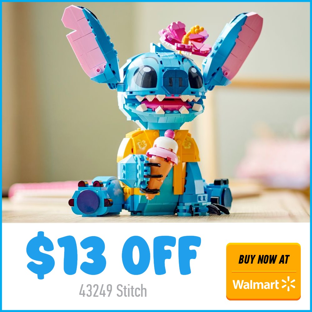lego disney 43249 stitch 13 off walmart deal card