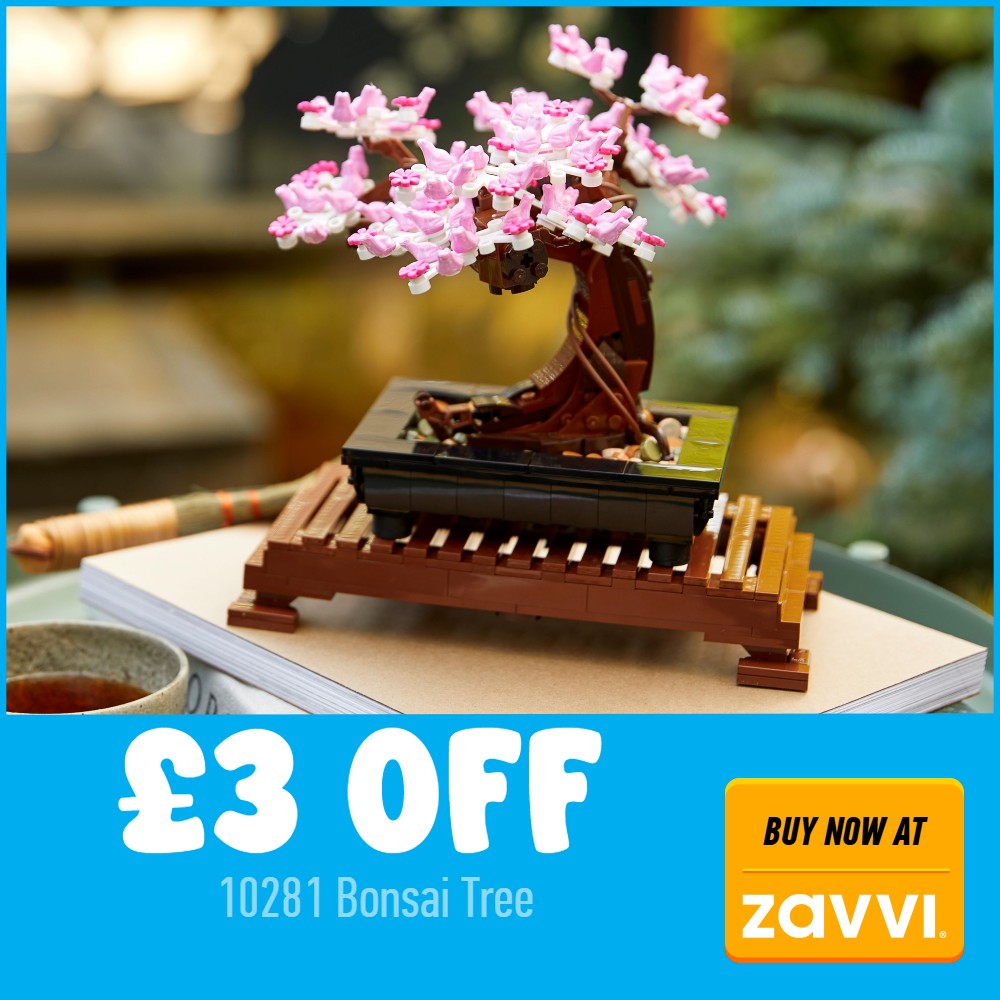 lego icons 10281 bonsai tree 3 off deal card zavvi