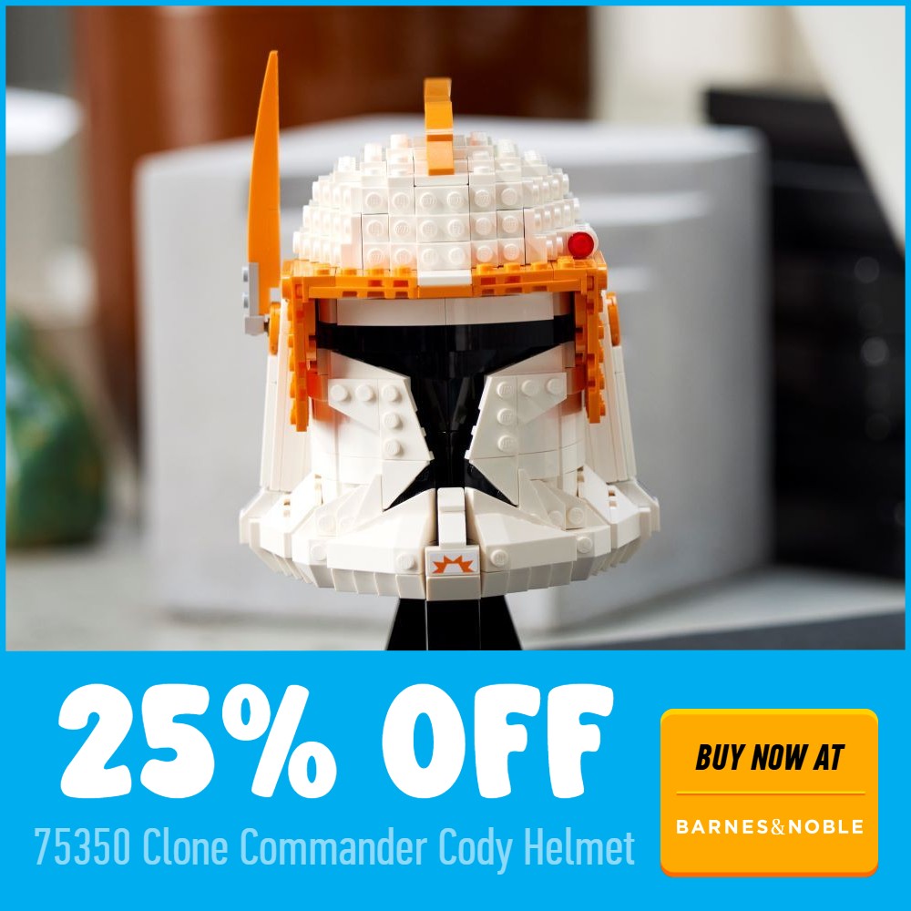 lego star wars 75350 clone commander cody helmet 25 off deal card barnes noble