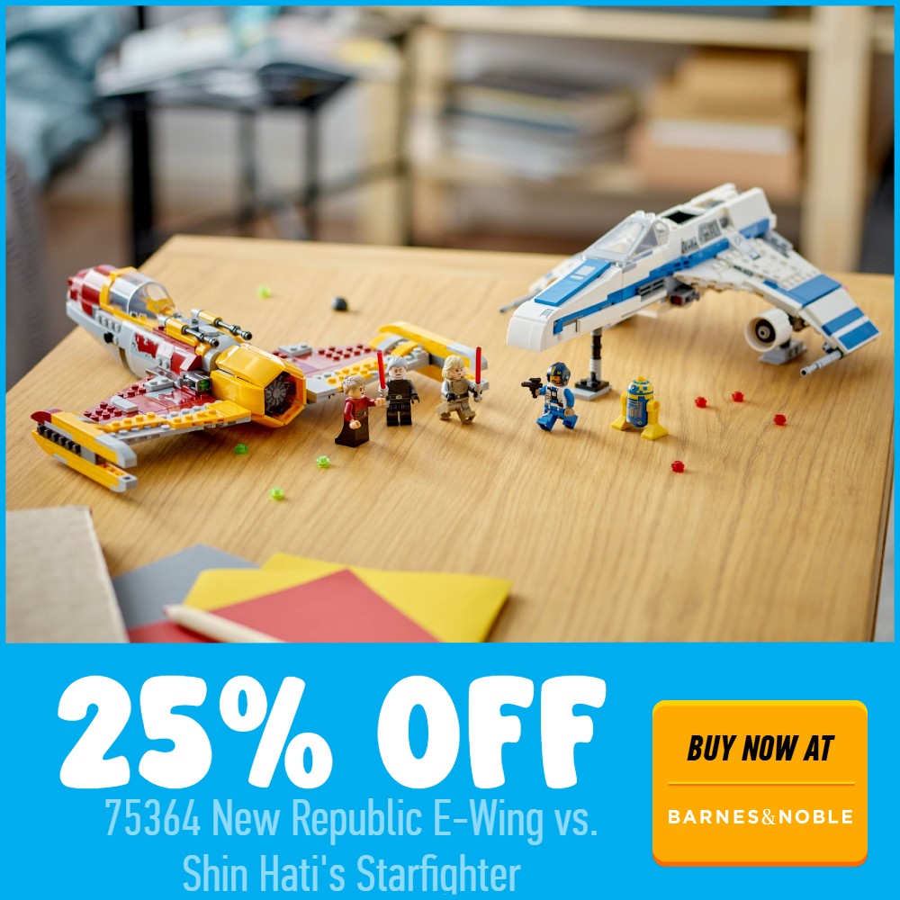 lego star wars 75364 new republic e wing shin hait starfighter 25 off barnes noble deal card 25 off