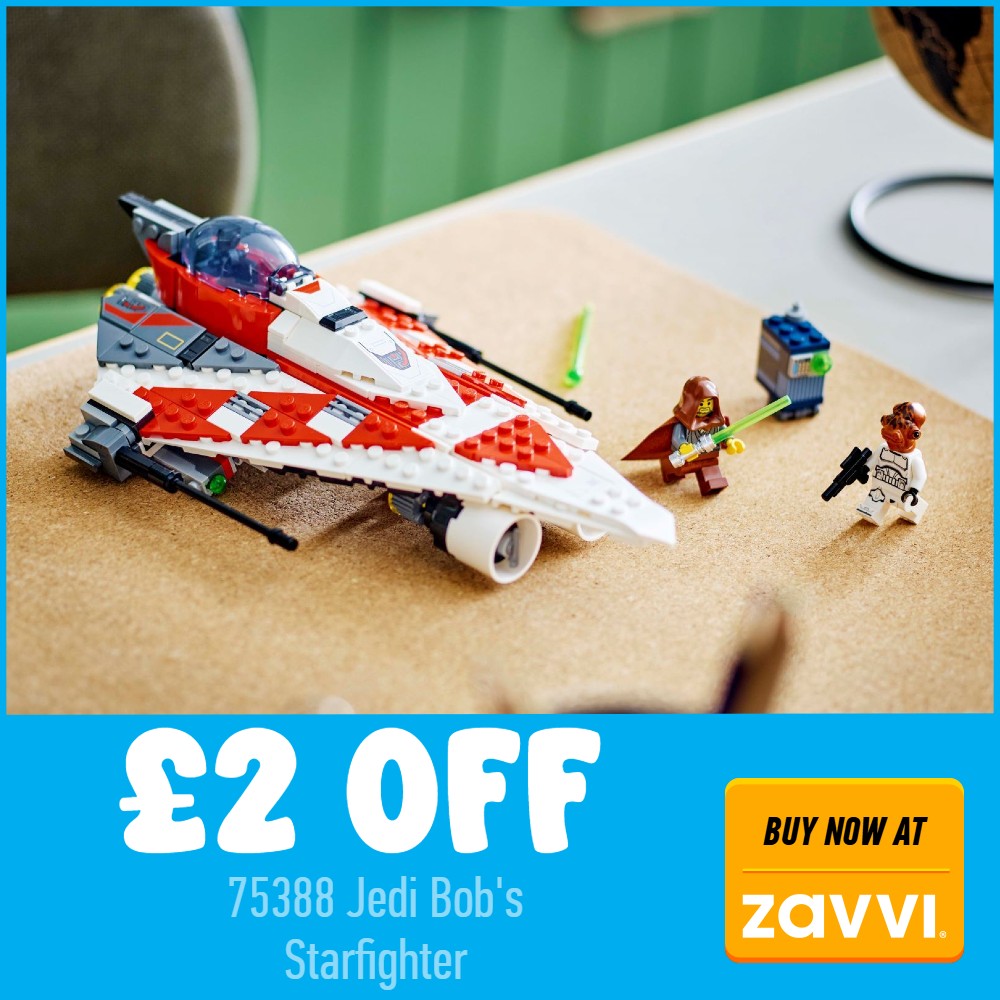 lego star wars 75388 jedi bobs starfighter 2 off zavvi deal card