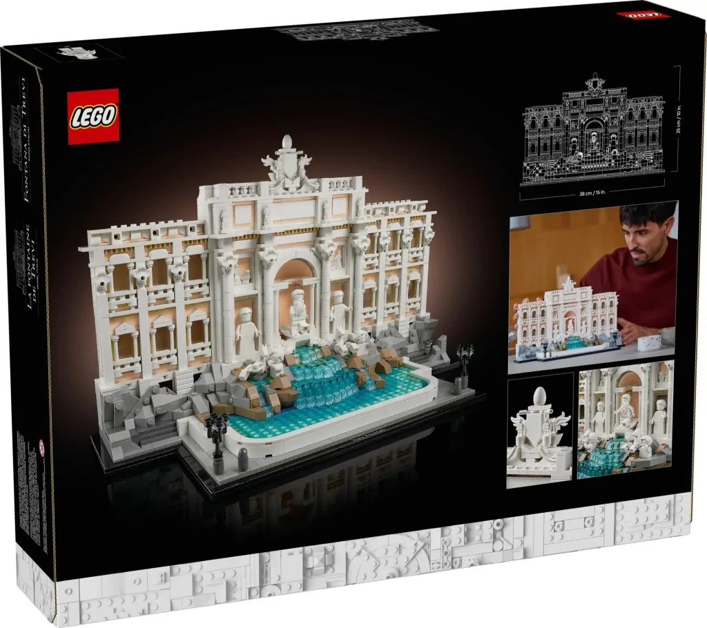 LEGO Architecture 21062 Trevi Fountain officially unveiled