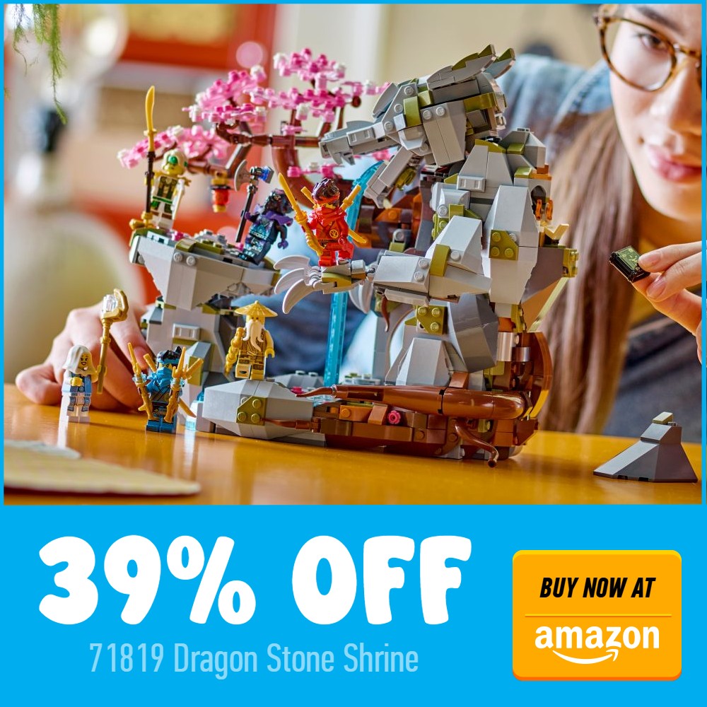 LEGO NINJAGO 71819 dragon stone shrine deal card 39 off amazon us blue