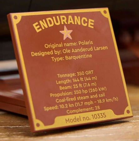 LEGO Icons endurance nameplate