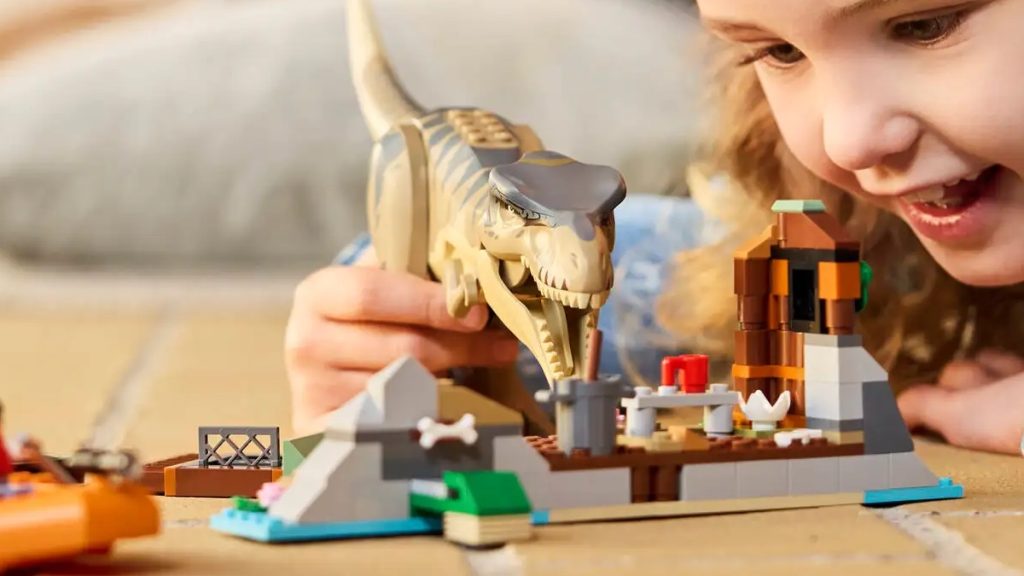 LEGO Jurassic World Rebirth 76975 T. rex River Escape featured