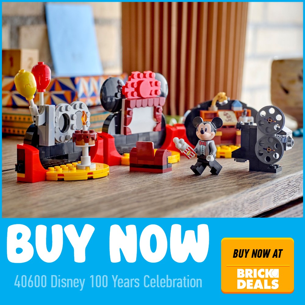LEGO 40600 Disney 100 Jahre Jubiläums-Baustein-Angebote-Karte blau