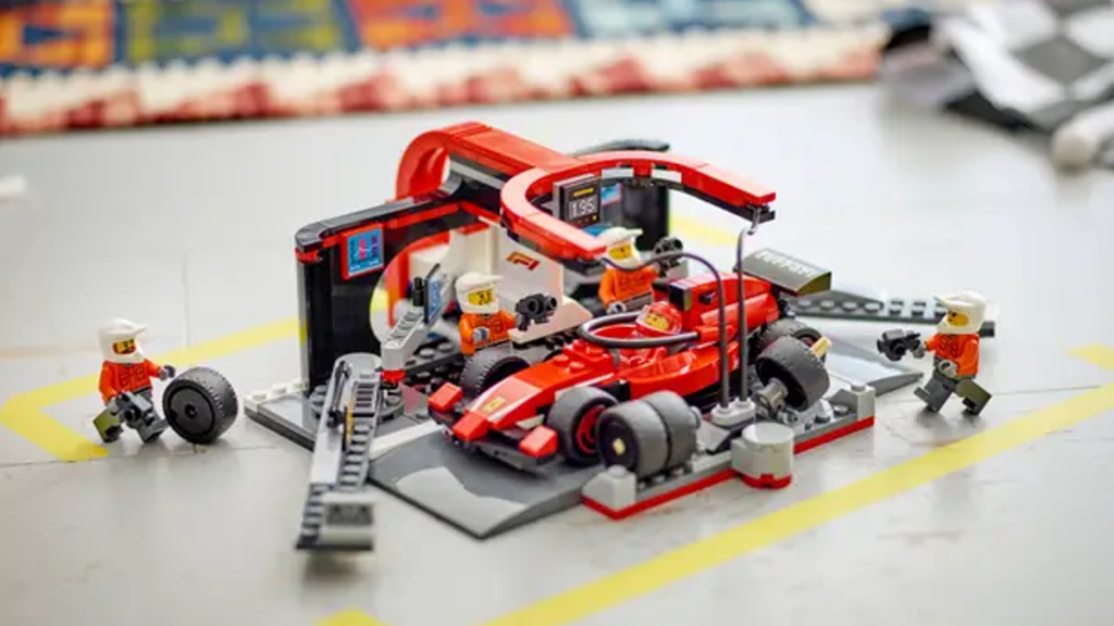 LEGO City 60443 F1 Setsstopp-Team mit Ferrari 1024x576