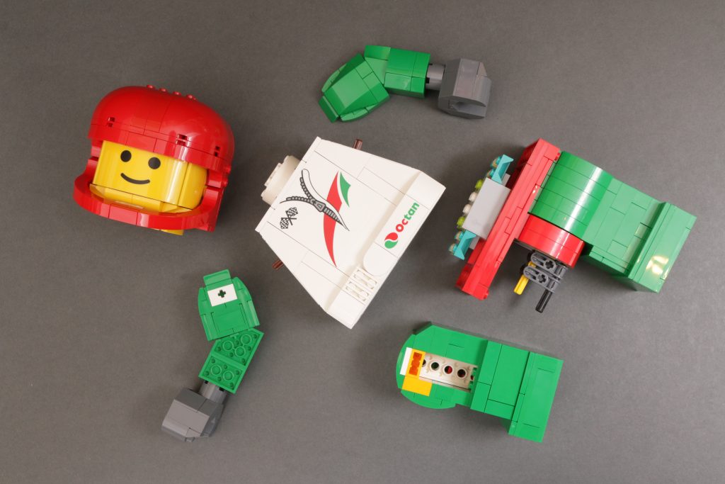 Reseña de la minifigura LEGO Minifigures 40819 Up Scaled Racing Driver (16 pulgadas, 1024x683)