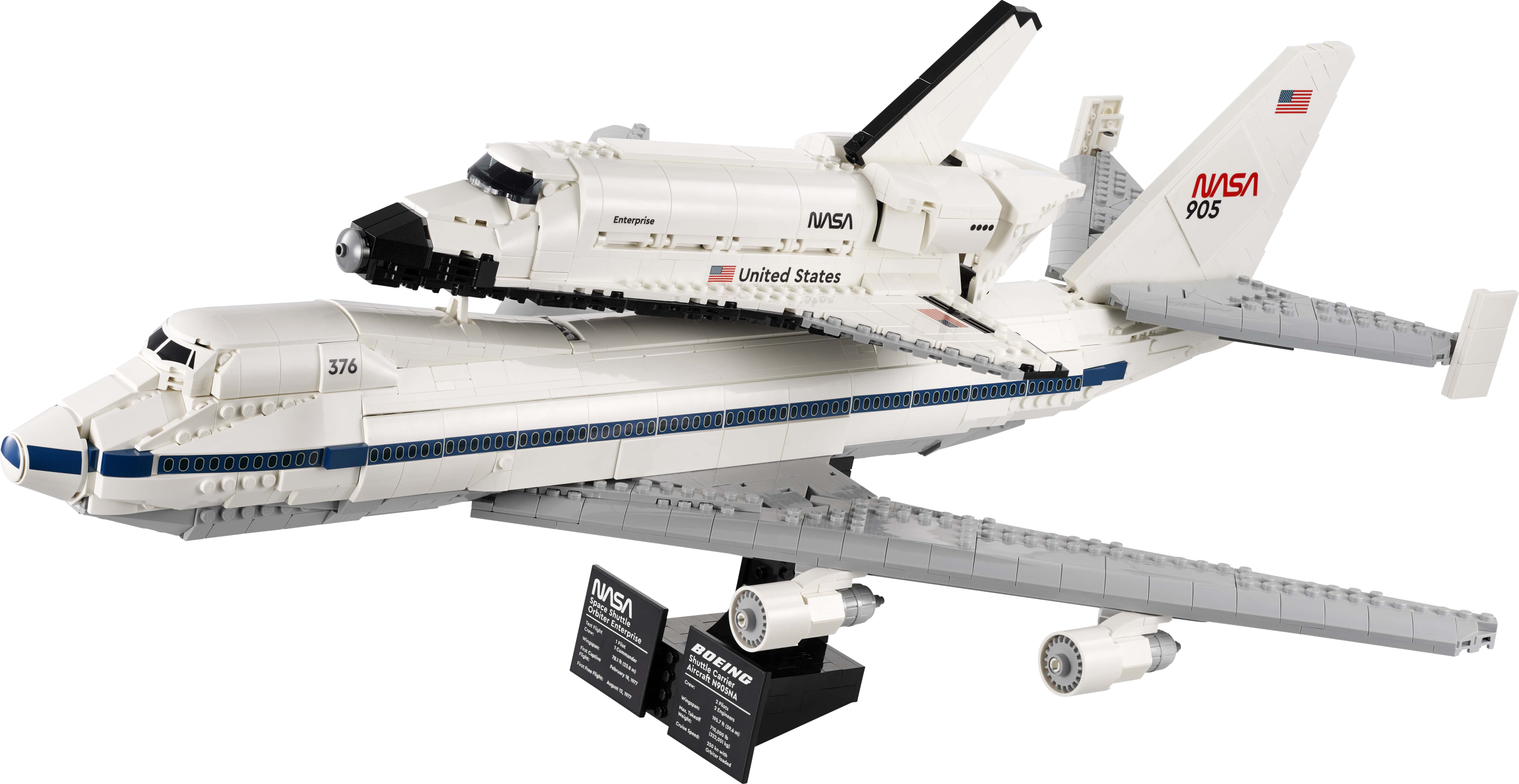 LEGO Icons 10360 Shuttle Carrier Aircraft 8 scale