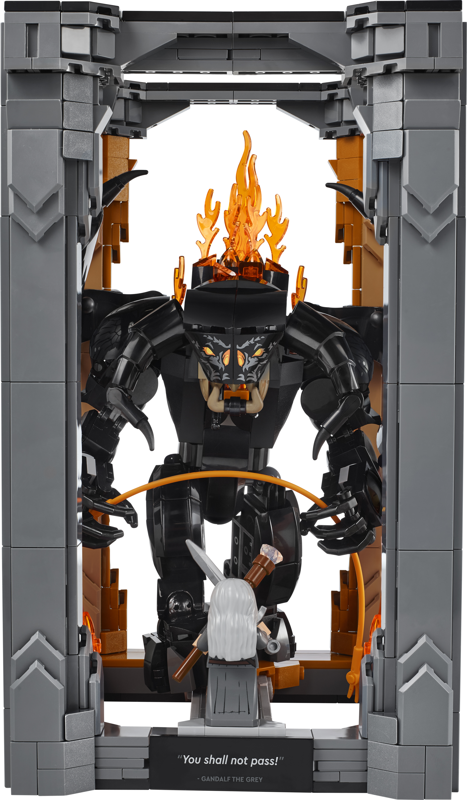 LEGO Icons 10367 The Lord of the Rings Balrog Book Nook contents