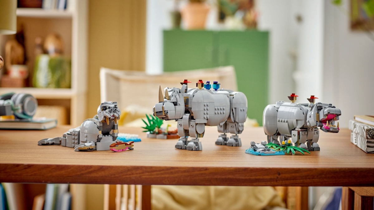 LEGO Creator 3-in-1 31171 Wild Animals: Majestic Rhino with Birds 11