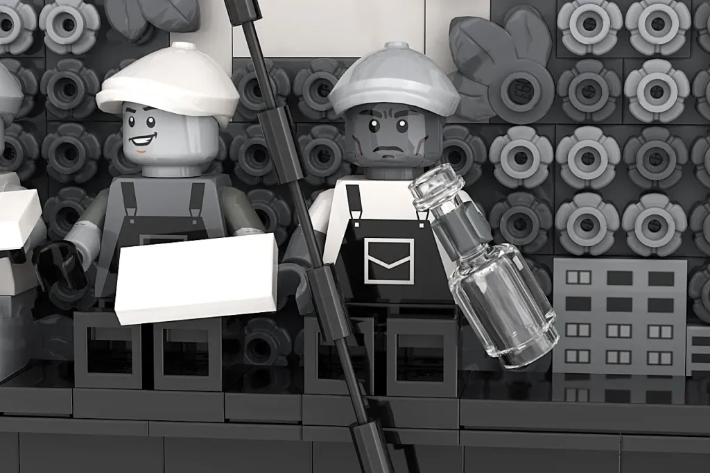 LEGO Ideas Lunsj på toppen av en skyskraper 10 1024x682
