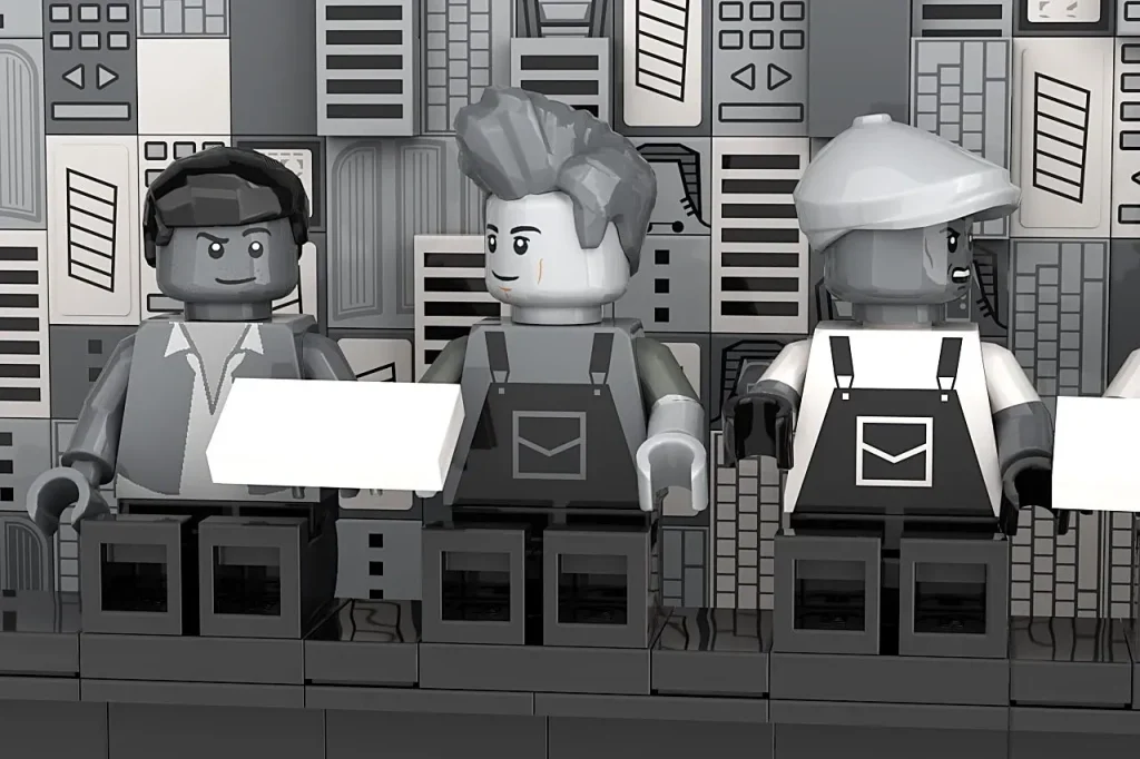 LEGO Ideas Lunsj på toppen av en skyskraper 7 1024x682