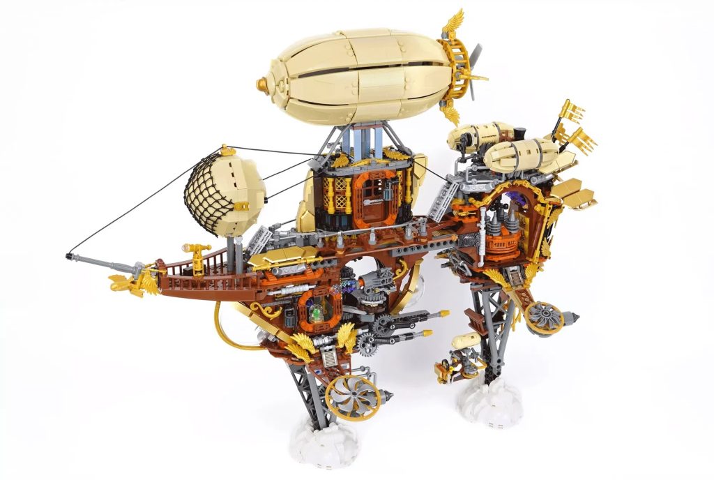 LEGO Ideas motorised steampunk airship 1 1024x688
