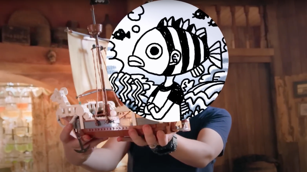 Eiichiro Oda with LEGO One PIece set 1024x576