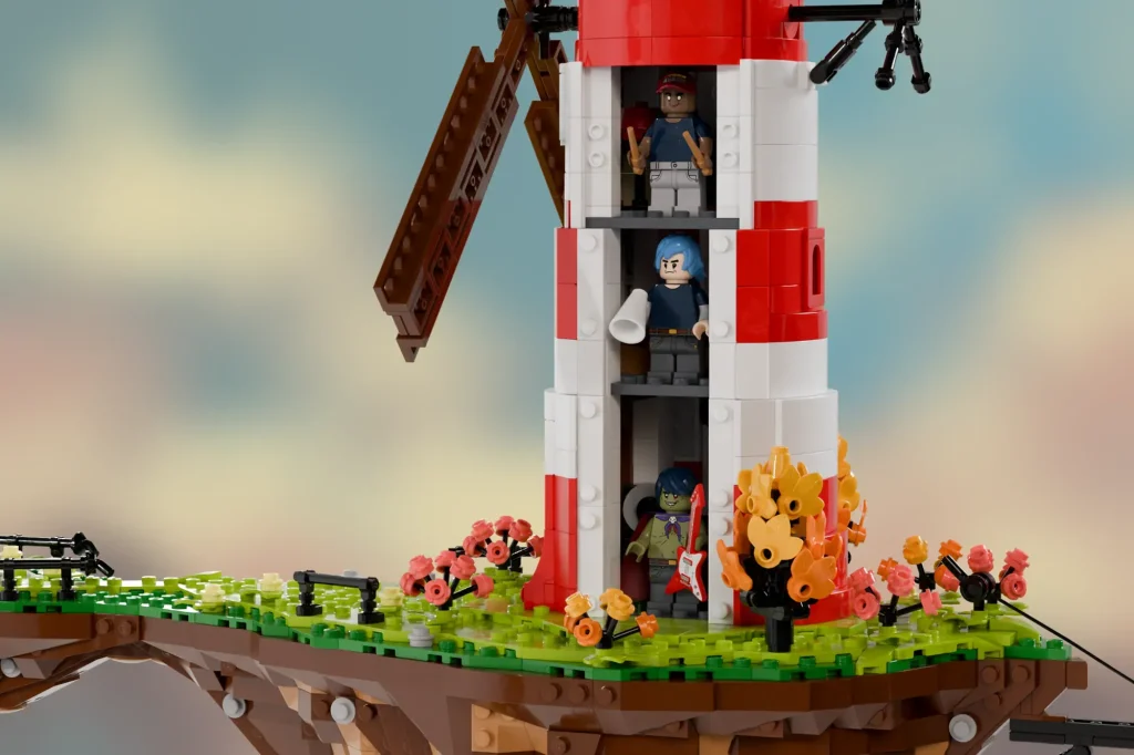 LEGO Ideas Gorillaz Flying Windmill Island 2 1024x682