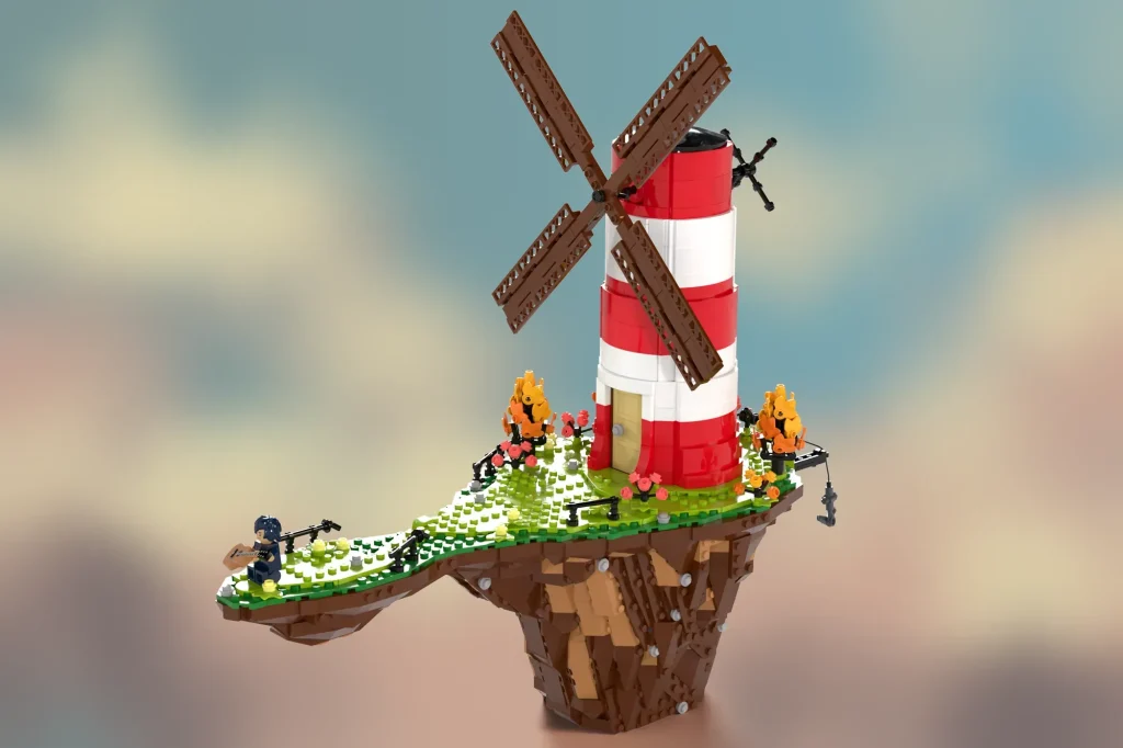 LEGO Ideas Gorillaz Flying Windmill Island 3 1024x682