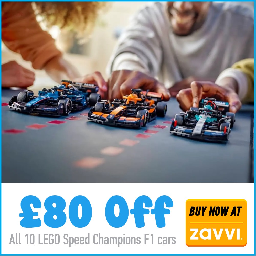 LEGO Speed Champions F1 Zavvi deal card