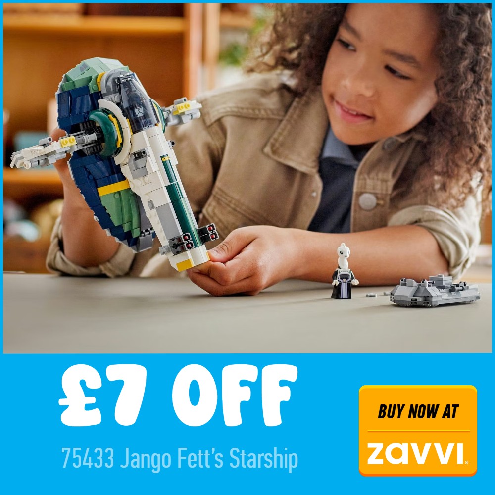 LEGO Star Wars 75433 jango fetts starship 7 off deal card zavvi