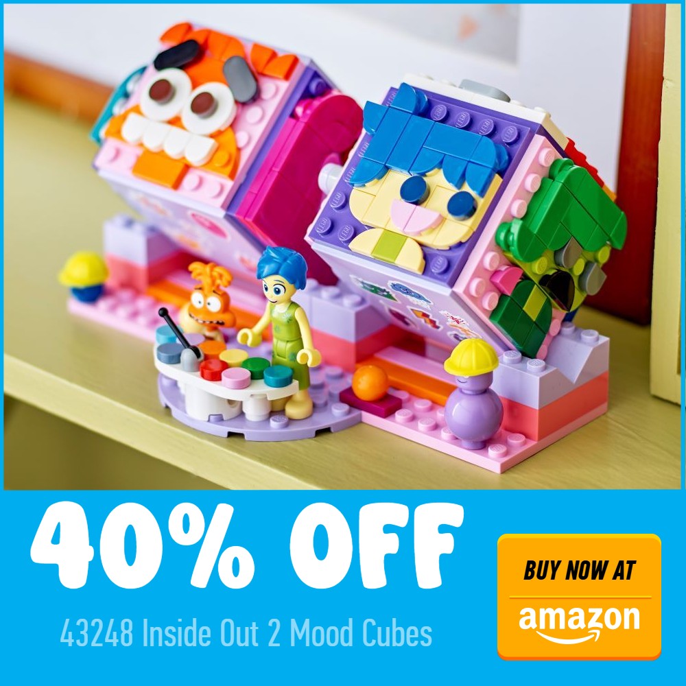 lego disney 43248 mood cubes inside out 2 40 off amazon