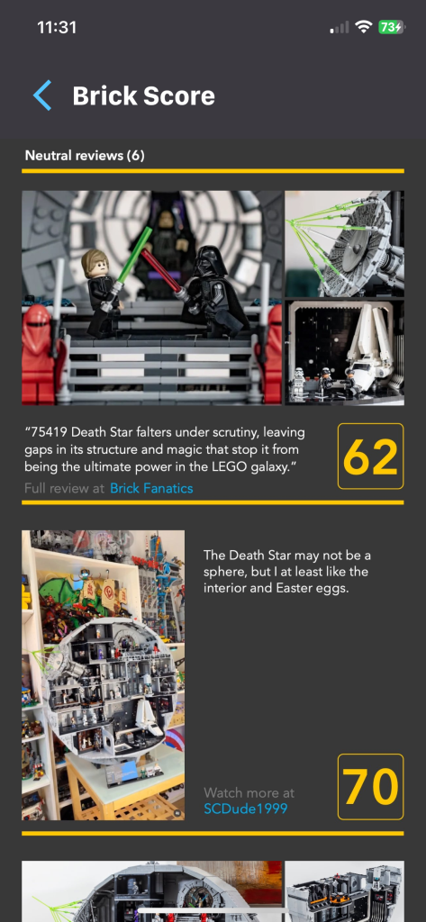 75419 Death Star Brick Score screenshot 3 473x1024