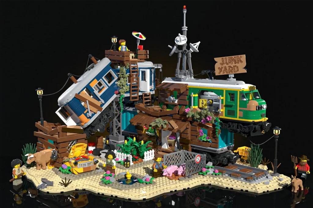 LEGO Ideas Eisenbahnschrottplatz 1024x682