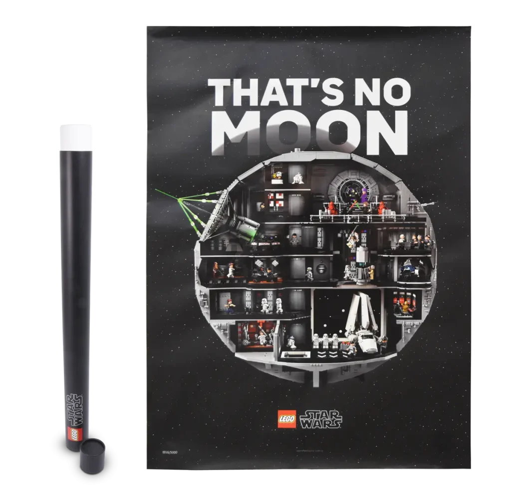 Pierwsze spojrzenie na LEGO Star Wars UCS Death Star wydruk w
