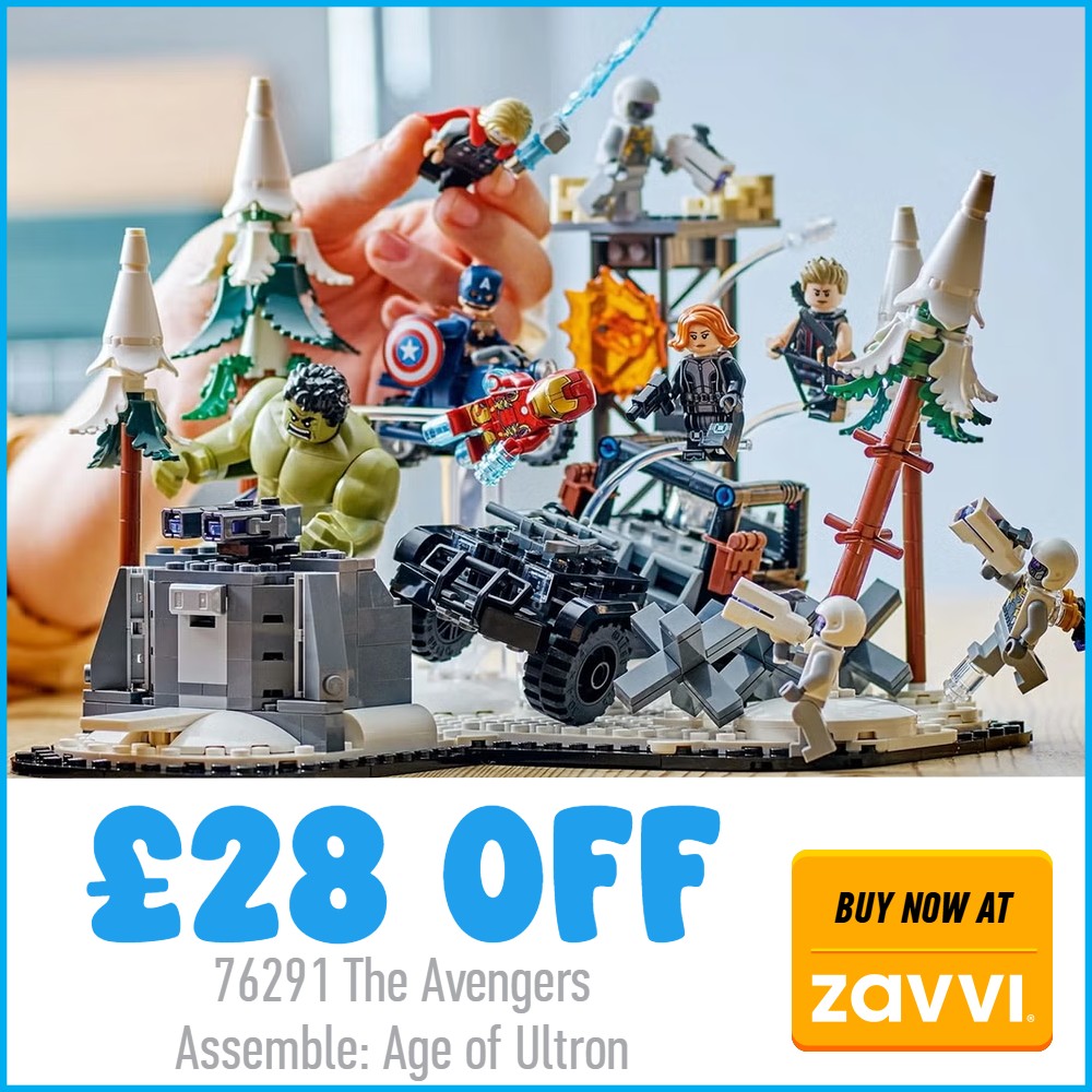 lego marvel 76291 28 off zavvi deal card white